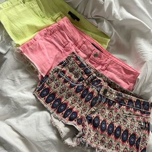 3 pairs sz 25 shorts